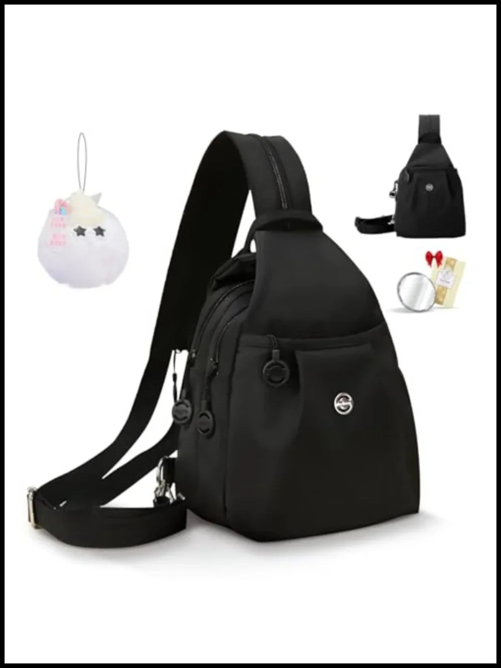 Mini Commuter Backpack, Convertible Oxford Cloth Anti-Theft Bag